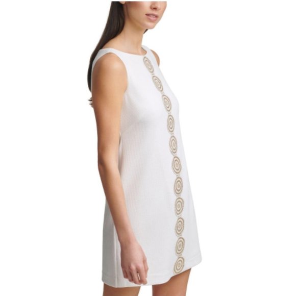 Jessica Howard Petite Metallic Lace Applique White 12P - Picture 1 of 8